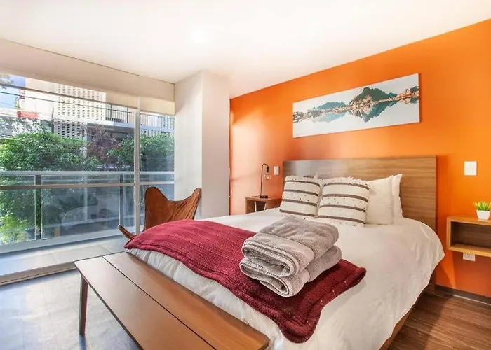 Corazon De Condesa 3 Departamentos - 200mbps Wifi, Roof, Gym Aparthotel