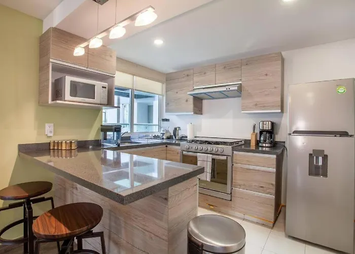 Corazon De Condesa 3 Departamentos - 200mbps Wifi, Roof, Gym 4*