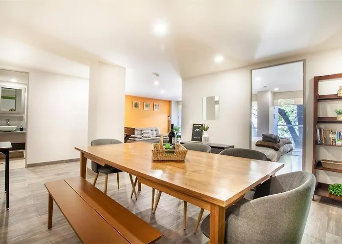 Corazon De Condesa 3 Departamentos - 200mbps Wifi, Roof, Gym Aparthotel 4*