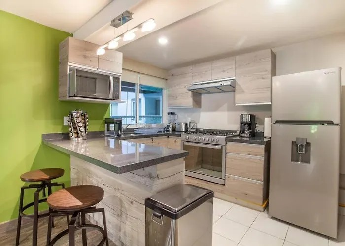 Aparthotel Corazon De Condesa 3 Departamentos - 200mbps Wifi, Roof, Gym 4*