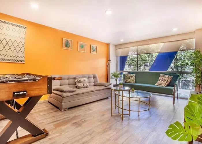 Corazon De Condesa 3 Departamentos - 200mbps Wifi, Roof, Gym Aparthotel Mexico City