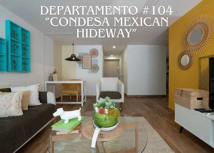 Corazon De Condesa 3 Departamentos - 200mbps Wifi, Roof, Gym 4*