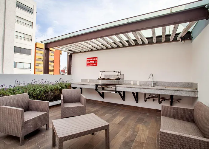 Aparthotel Corazon De Condesa 3 Departamentos - 200mbps Wifi, Roof, Gym 4*
